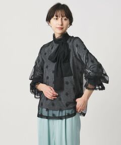 UNITED ARROWS / ユナイテッドアローズ シャツ・ブラウス | チュールフラワー ボウタイブラウス ‐ウォッシャブル‐