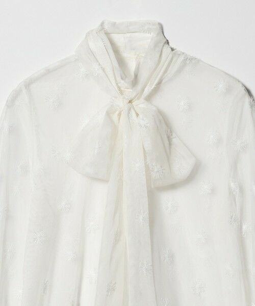 UNITED ARROWS / ユナイテッドアローズ シャツ・ブラウス | チュールフラワー ボウタイブラウス ‐ウォッシャブル‐ | 詳細8