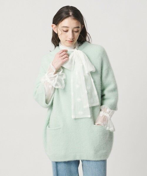 UNITED ARROWS / ユナイテッドアローズ シャツ・ブラウス | チュールフラワー ボウタイブラウス ‐ウォッシャブル‐ | 詳細3