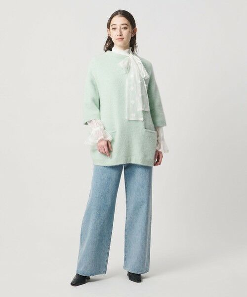 UNITED ARROWS / ユナイテッドアローズ シャツ・ブラウス | チュールフラワー ボウタイブラウス ‐ウォッシャブル‐ | 詳細5