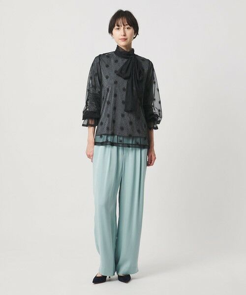 UNITED ARROWS / ユナイテッドアローズ シャツ・ブラウス | チュールフラワー ボウタイブラウス ‐ウォッシャブル‐ | 詳細11