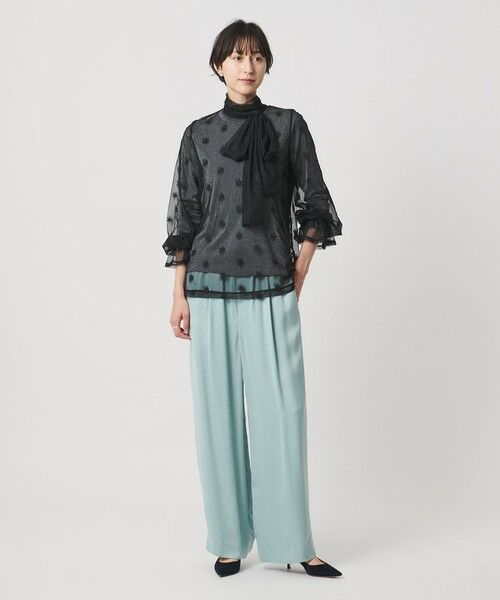 UNITED ARROWS / ユナイテッドアローズ シャツ・ブラウス | チュールフラワー ボウタイブラウス ‐ウォッシャブル‐ | 詳細12