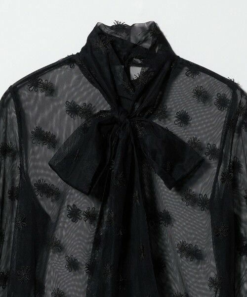 UNITED ARROWS / ユナイテッドアローズ シャツ・ブラウス | チュールフラワー ボウタイブラウス ‐ウォッシャブル‐ | 詳細15