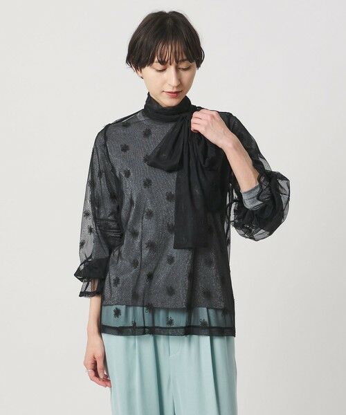 UNITED ARROWS / ユナイテッドアローズ シャツ・ブラウス | チュールフラワー ボウタイブラウス ‐ウォッシャブル‐ | 詳細10