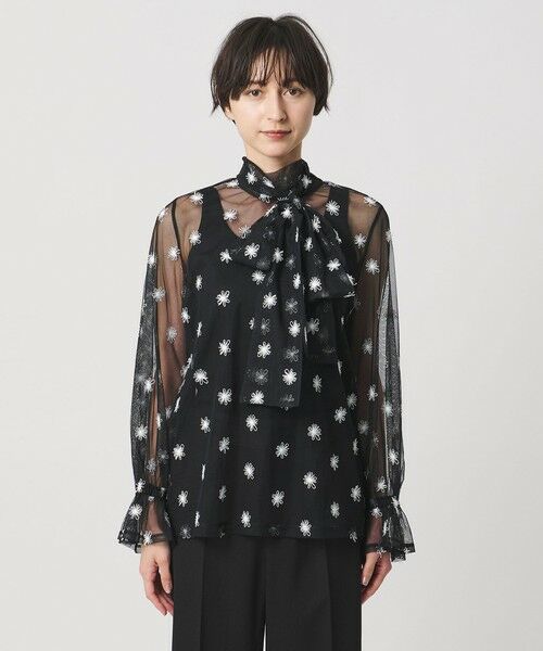 UNITED ARROWS / ユナイテッドアローズ シャツ・ブラウス | チュールフラワー ボウタイブラウス ‐ウォッシャブル‐ | 詳細20