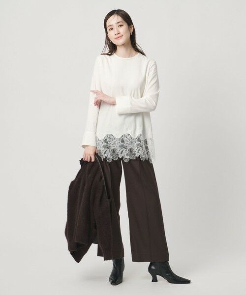 UNITED ARROWS / ユナイテッドアローズ シャツ・ブラウス | バックサテン レースコンビ ブラウス ‐ウォッシャブル‐ | 詳細2