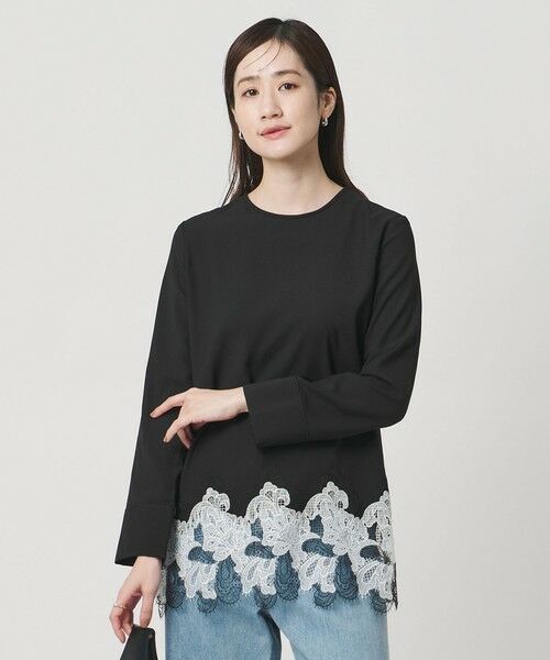 UNITED ARROWS / ユナイテッドアローズ シャツ・ブラウス | バックサテン レースコンビ ブラウス ‐ウォッシャブル‐ | 詳細10