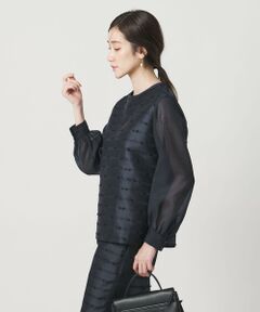 UNITED ARROWS / ユナイテッドアローズ シャツ・ブラウス | リボン カットジャガード ブラウス