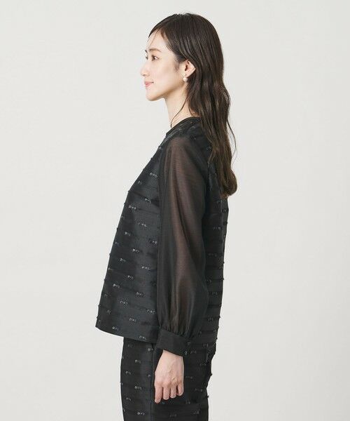 UNITED ARROWS / ユナイテッドアローズ シャツ・ブラウス | リボン カットジャガード ブラウス | 詳細4