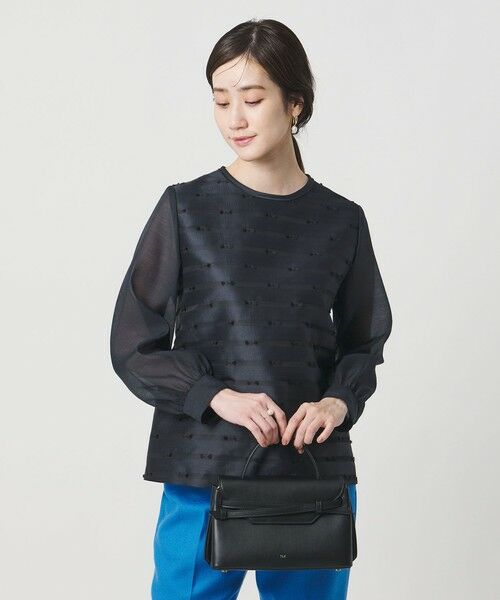 UNITED ARROWS / ユナイテッドアローズ シャツ・ブラウス | リボン カットジャガード ブラウス | 詳細10