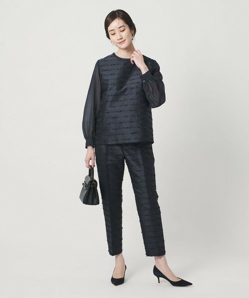 UNITED ARROWS / ユナイテッドアローズ シャツ・ブラウス | リボン カットジャガード ブラウス | 詳細14