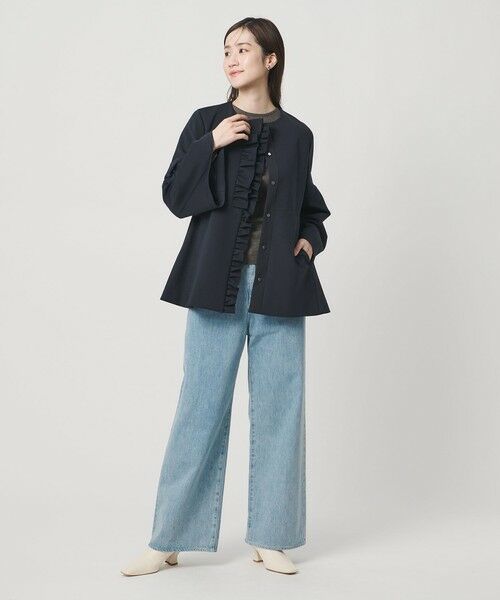 UNITED ARROWS / ユナイテッドアローズ ダッフルコート | LIGHT SPONGY フリル コート | 詳細10