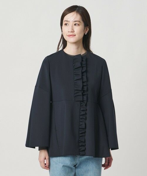 UNITED ARROWS / ユナイテッドアローズ ダッフルコート | LIGHT SPONGY フリル コート | 詳細12