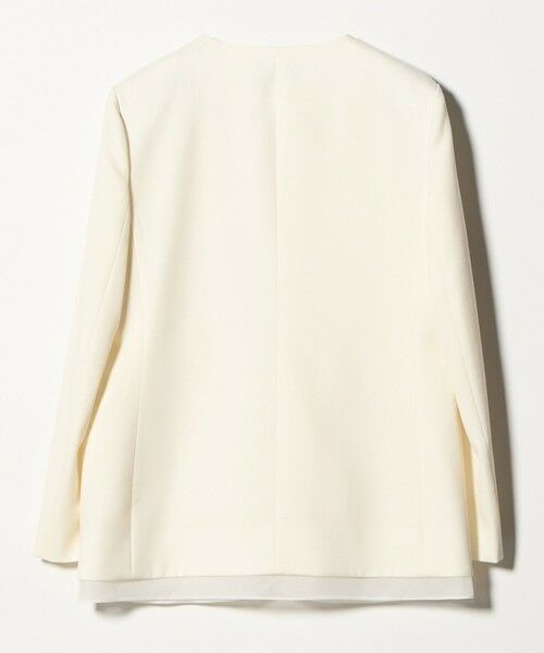 UNITED ARROWS / ユナイテッドアローズ ノーカラージャケット | オーガンジー コンビ ジャケット | 詳細6