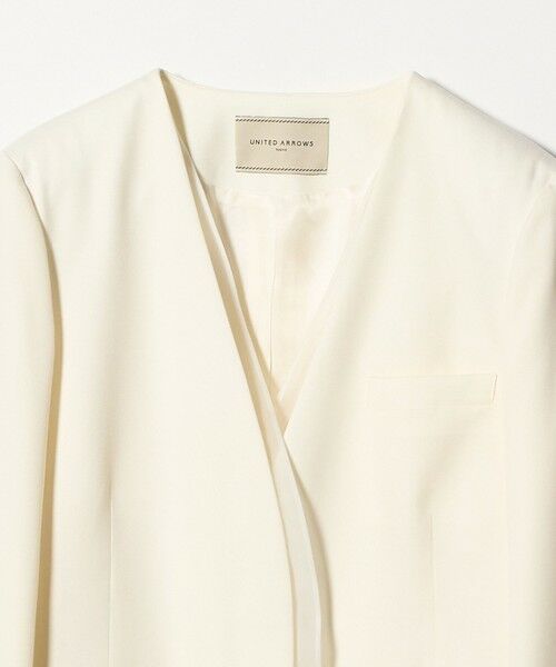 UNITED ARROWS / ユナイテッドアローズ ノーカラージャケット | オーガンジー コンビ ジャケット | 詳細7