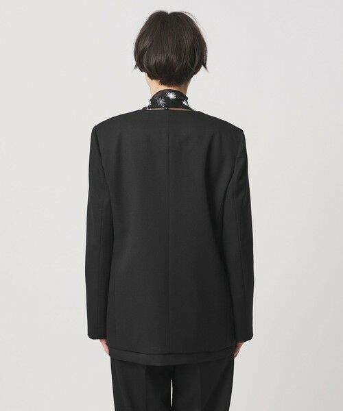 UNITED ARROWS / ユナイテッドアローズ ノーカラージャケット | オーガンジー コンビ ジャケット | 詳細16