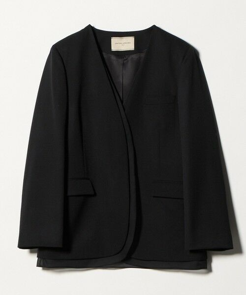 UNITED ARROWS / ユナイテッドアローズ ノーカラージャケット | オーガンジー コンビ ジャケット | 詳細17