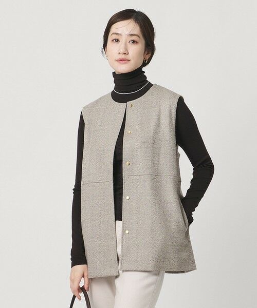 UNITED ARROWS / ユナイテッドアローズ ベスト | MOKU ３カラー ツイードライク ベスト | 詳細1