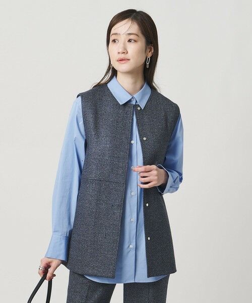 UNITED ARROWS / ユナイテッドアローズ ベスト | MOKU ３カラー ツイードライク ベスト | 詳細16