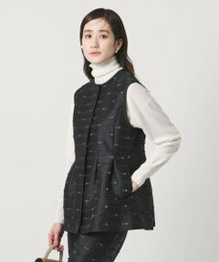 UNITED ARROWS / ユナイテッドアローズ ベスト | リボン カットジャガード ベスト