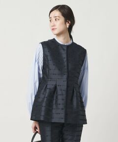UNITED ARROWS / ユナイテッドアローズ ベスト | リボン カットジャガード ベスト