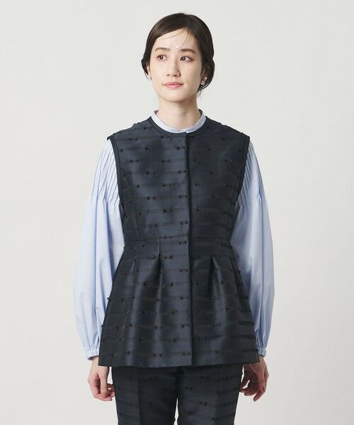 UNITED ARROWS / ユナイテッドアローズ ベスト | リボン カットジャガード ベスト | 詳細14