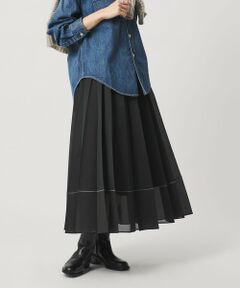 UNITED ARROWS / ユナイテッドアローズ ロング・マキシ丈スカート | オーガンジー プリーツスカート