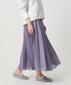 UNITED ARROWS / ユナイテッドアローズ ロング・マキシ丈スカート | オーガンジー プリーツスカート