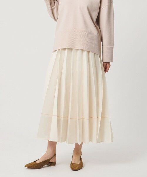 UNITED ARROWS / ユナイテッドアローズ ロング・マキシ丈スカート | オーガンジー プリーツスカート | 詳細1
