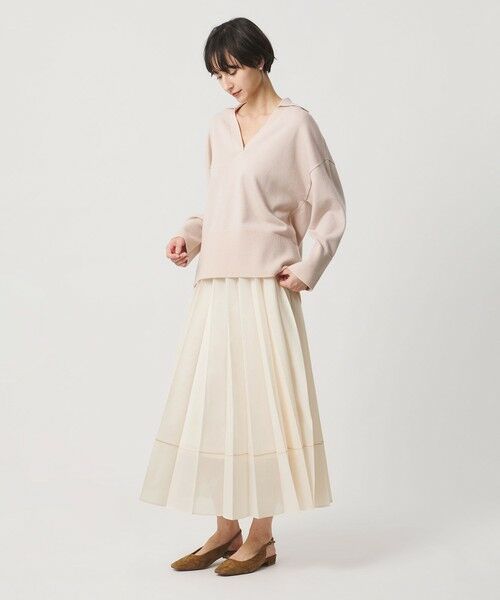 UNITED ARROWS / ユナイテッドアローズ ロング・マキシ丈スカート | オーガンジー プリーツスカート | 詳細3