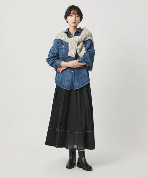 UNITED ARROWS / ユナイテッドアローズ ロング・マキシ丈スカート | オーガンジー プリーツスカート | 詳細11