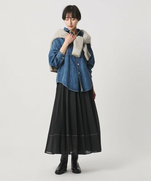 UNITED ARROWS / ユナイテッドアローズ ロング・マキシ丈スカート | オーガンジー プリーツスカート | 詳細10