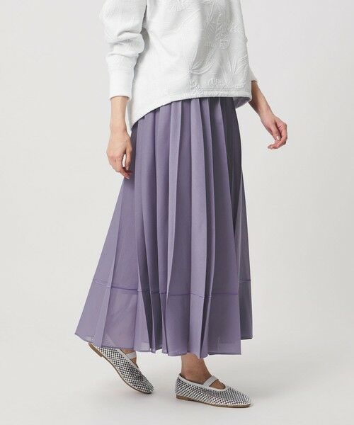 UNITED ARROWS / ユナイテッドアローズ ロング・マキシ丈スカート | オーガンジー プリーツスカート | 詳細17