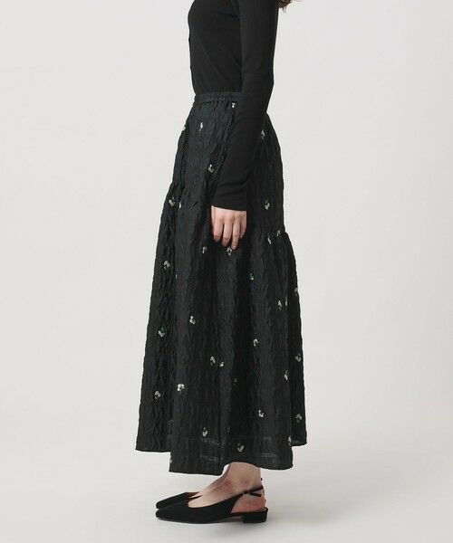 UNITED ARROWS / ユナイテッドアローズ ミニ・ひざ丈スカート | スクエア フラワー ジャガード スカート | 詳細6