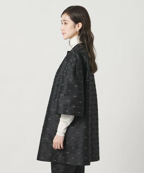 UNITED ARROWS / ユナイテッドアローズ ノーカラージャケット | リボン カットジャガード コート | 詳細7