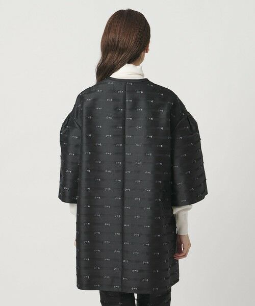 UNITED ARROWS / ユナイテッドアローズ ノーカラージャケット | リボン カットジャガード コート | 詳細8