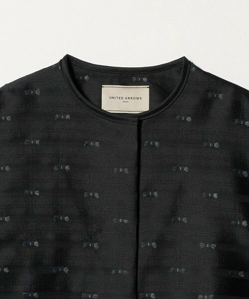 UNITED ARROWS / ユナイテッドアローズ ノーカラージャケット | リボン カットジャガード コート | 詳細11