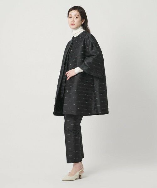 UNITED ARROWS / ユナイテッドアローズ ノーカラージャケット | リボン カットジャガード コート | 詳細4