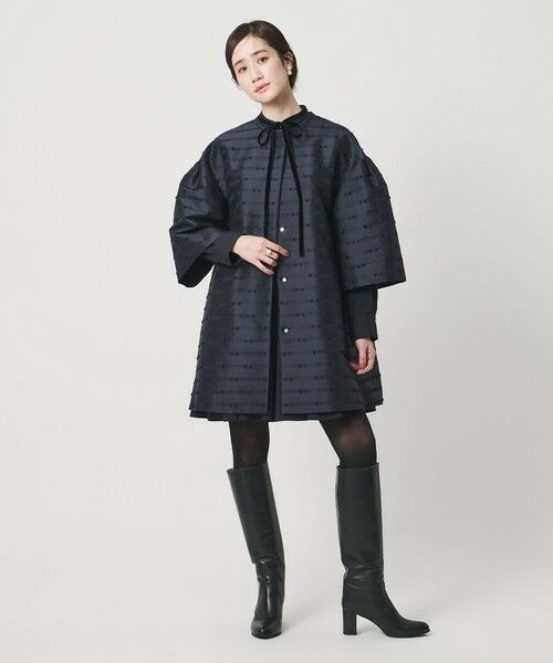 UNITED ARROWS / ユナイテッドアローズ ノーカラージャケット | リボン カットジャガード コート | 詳細14