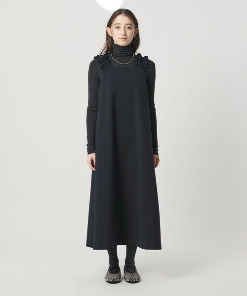UNITED ARROWS / ユナイテッドアローズ ロング・マキシ丈ワンピース | LIGHT PONGY フリル ワンピース | 詳細10