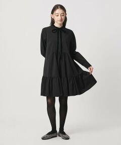 UNITED ARROWS / ユナイテッドアローズ ロング・マキシ丈ワンピース | タフタ ギャザー ティアードワンピース ‐ウォッシャブル‐