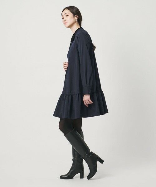 UNITED ARROWS / ユナイテッドアローズ ロング・マキシ丈ワンピース | タフタ ギャザー ティアードワンピース ‐ウォッシャブル‐ | 詳細9