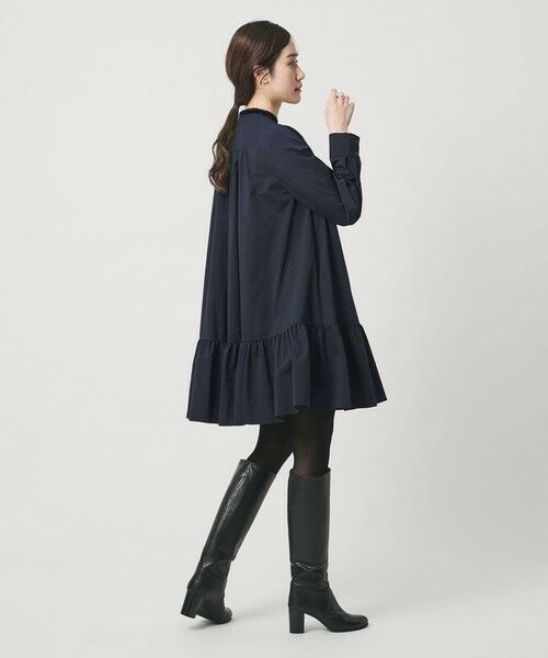 UNITED ARROWS / ユナイテッドアローズ ロング・マキシ丈ワンピース | タフタ ギャザー ティアードワンピース ‐ウォッシャブル‐ | 詳細11