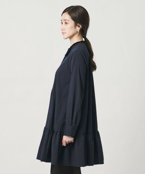 UNITED ARROWS / ユナイテッドアローズ ロング・マキシ丈ワンピース | タフタ ギャザー ティアードワンピース ‐ウォッシャブル‐ | 詳細13