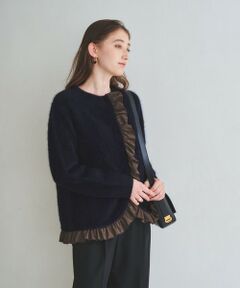 UNITED ARROWS / ユナイテッドアローズ カーディガン・ボレロ | フォックスカシミヤ フリルコンビ カーディガン