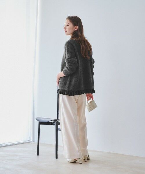 UNITED ARROWS / ユナイテッドアローズ カーディガン・ボレロ | フォックスカシミヤ フリルコンビ カーディガン | 詳細11