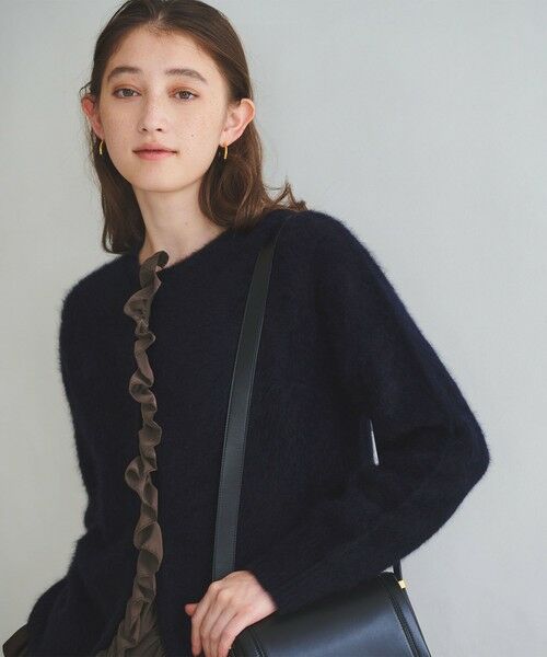 UNITED ARROWS / ユナイテッドアローズ カーディガン・ボレロ | フォックスカシミヤ フリルコンビ カーディガン | 詳細17