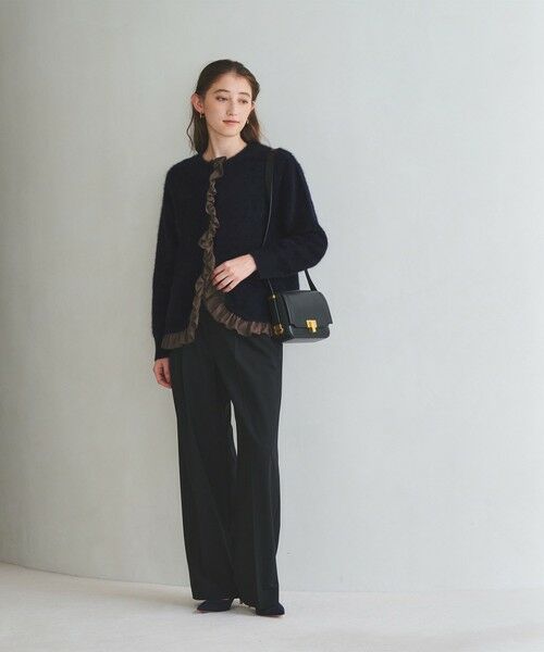 UNITED ARROWS / ユナイテッドアローズ カーディガン・ボレロ | フォックスカシミヤ フリルコンビ カーディガン | 詳細18