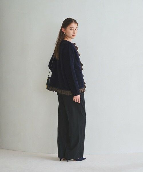 UNITED ARROWS / ユナイテッドアローズ カーディガン・ボレロ | フォックスカシミヤ フリルコンビ カーディガン | 詳細19