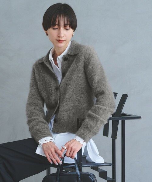 UNITED ARROWS / ユナイテッドアローズ カーディガン・ボレロ | フォックスカシミヤ ニットポロ カーディガン | 詳細1